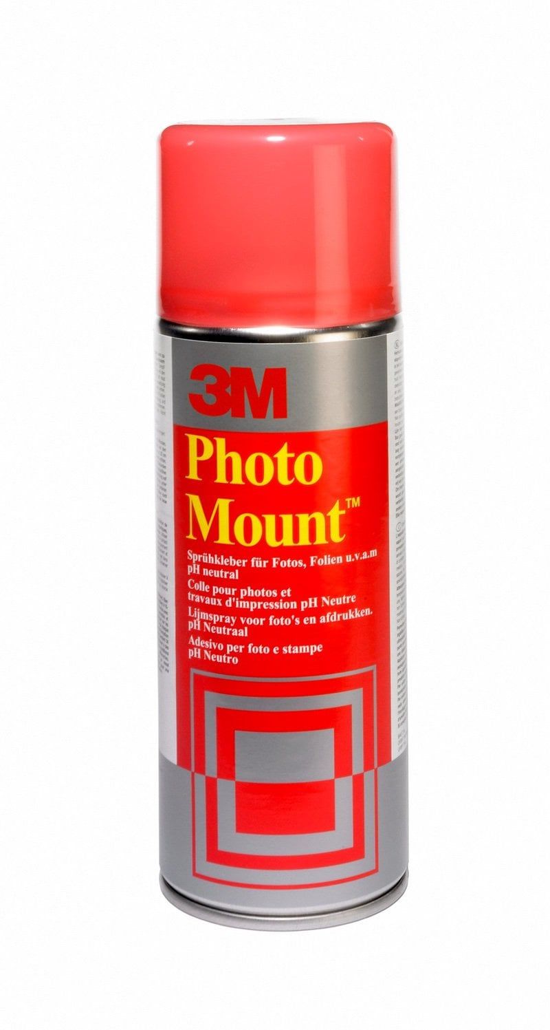 3M™ PhotoMount™ ragasztó aerosol - 400 ml (260 g), tartós kötéshez kevésbé nedvszívó, érzékeny felületekre is