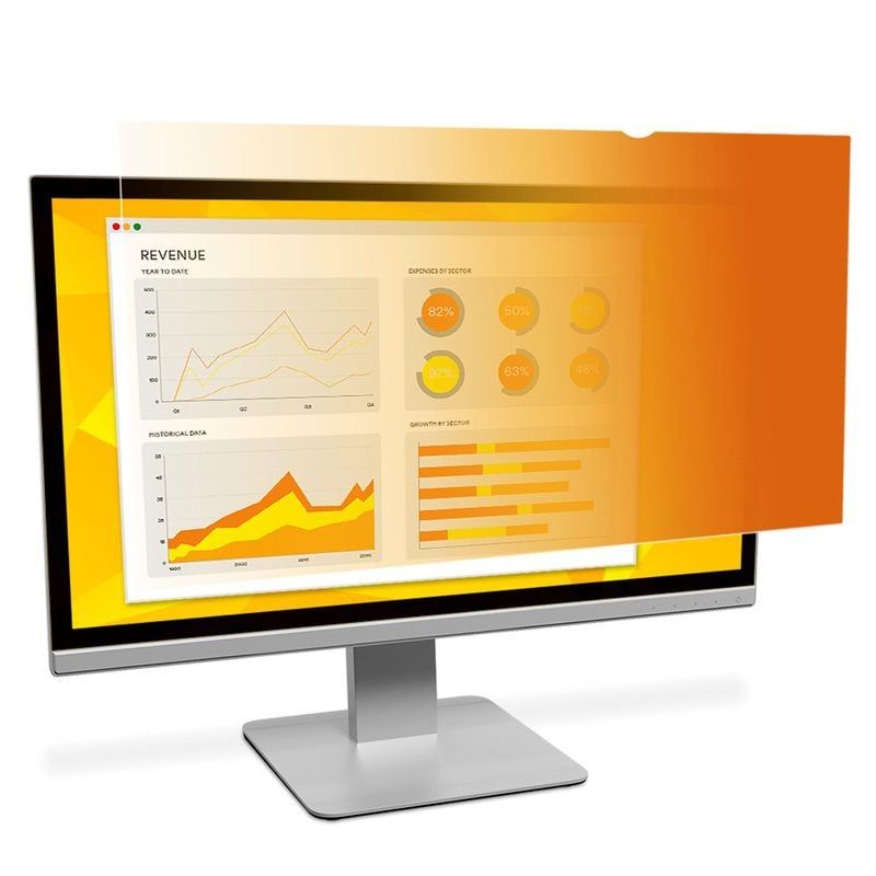 3M™ arany adatvédelmi szűrő 23.6"-es szélesvásznú monitorhoz (GF236W9B)