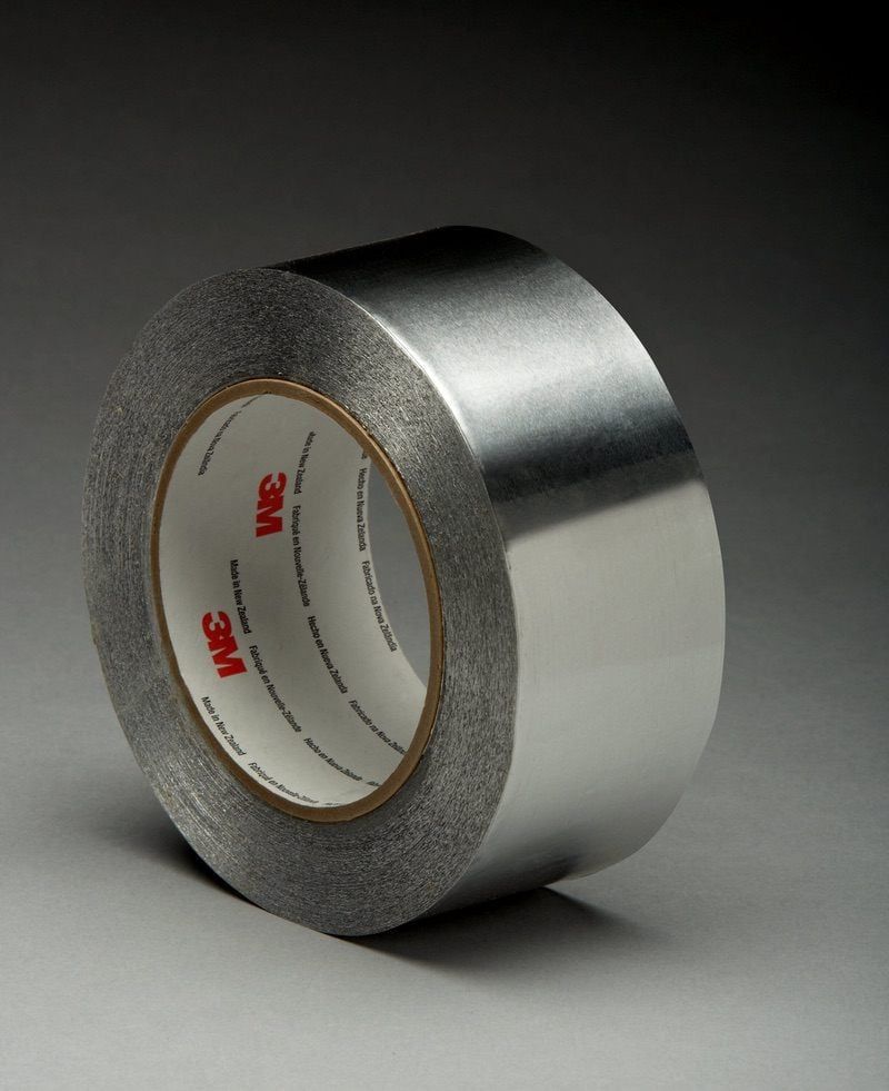 3M™ Aluminium Foil Tape 425, Silver, 1000 mm x 55 m, 0.12 mm