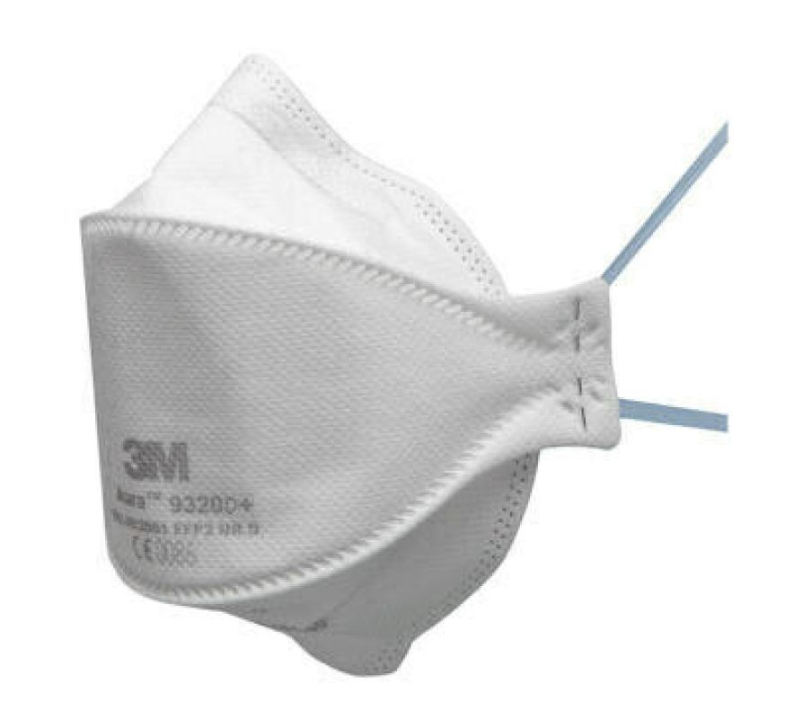 3M™ Aura™ 9320D+ FFP2 szelep nélküli részecskeszűrő félálarc (BULK)