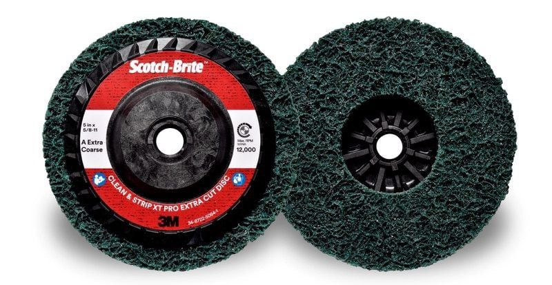 Scotch-Brite™ Clean and Strip XT Pro Extra Cut Disc, 125 mm x M14, A XCRS, Green