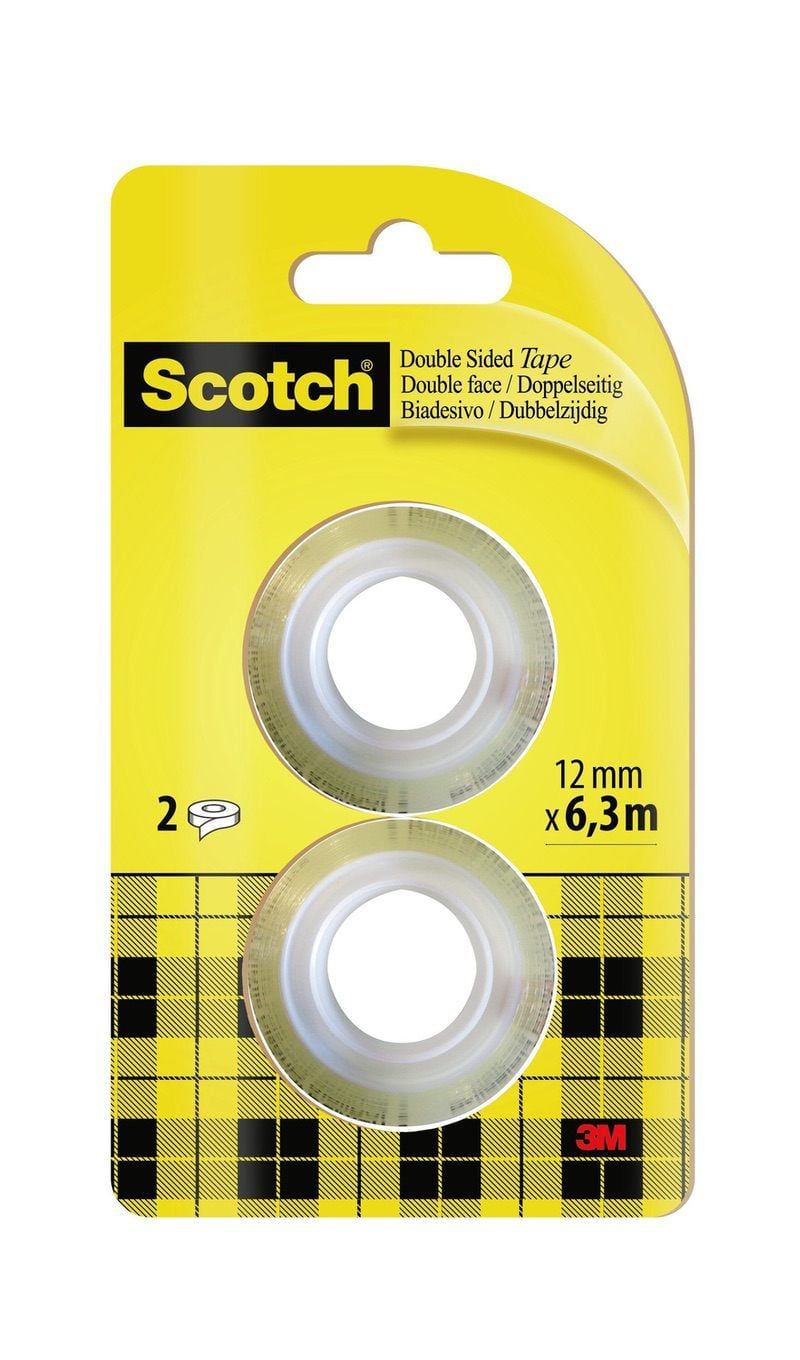 3M™ Scotch® Kétoldalú Ragasztó utántöltő, 19 mm x 7,5 m, 2db