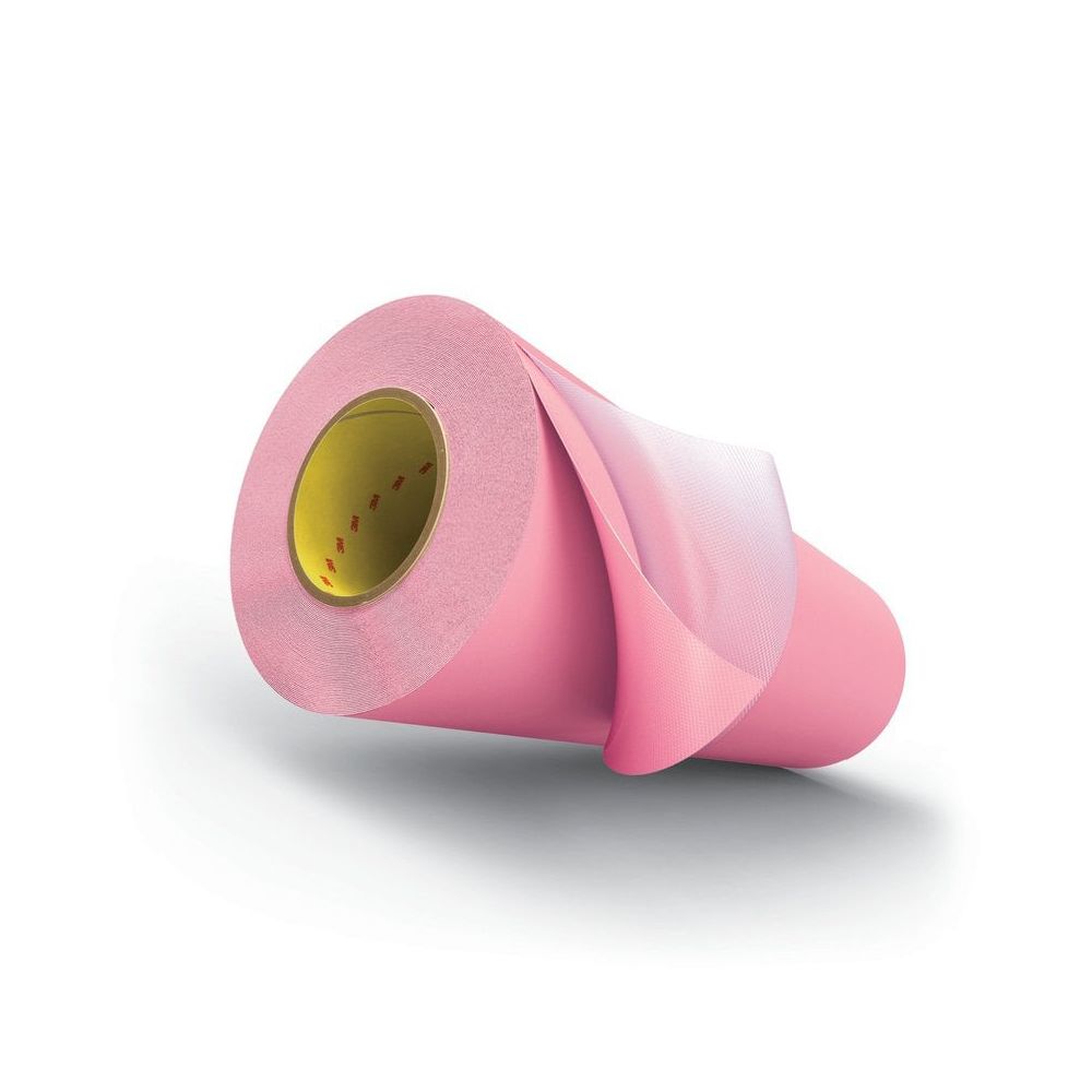 Foamed plate mounting tape, 0.51 mm thickness, light density foam, pink