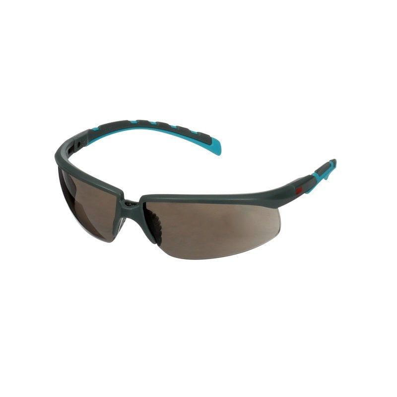 3M™ Solus™ 2000 Series, S2002SGAF-BGR, Grey/Blue-Green Temples, Scotchgard™ Anti-Fog Coating, Grey AF-AS lens, 20/Case