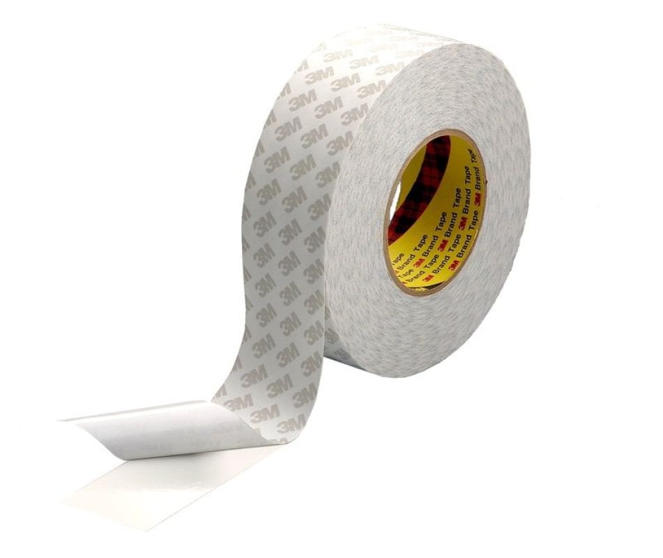 3M™ Double Coated Tape 9080HL, White, 1200 mm x 50 m, 0.16 mm