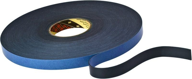 3M™ Double Coated Polyethylene Foam Tape 9515B, Black, 19 mm x 33 m, 1.5 mm