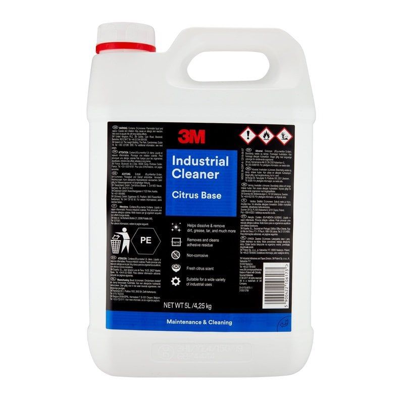 3M™ Industrial Cleaners and Adhesive Remover, Transparent, 5 L