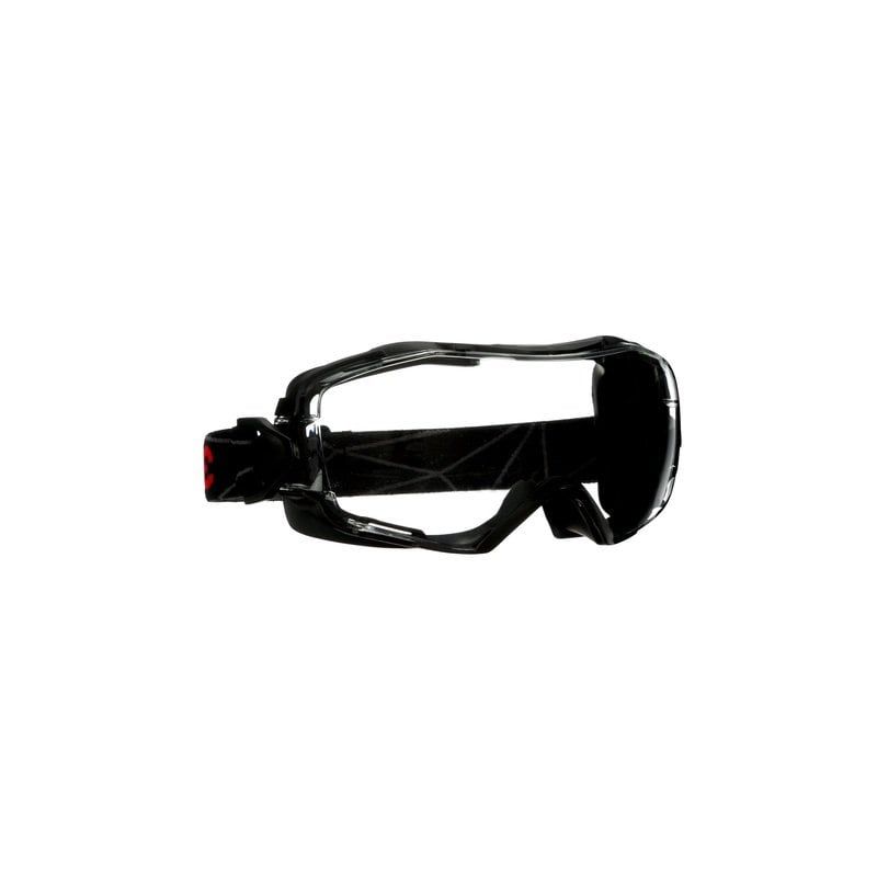 3M™ GoggleGear™ 6000 Safety Goggles, Black Shroud, Scotchgard™ Anti-Fog / Anti-Scratch Coating (K&N), Clear Lens, GG6001SGAF-BLK-EU, 10/Case