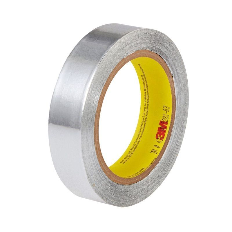 3M™ Aluminium Foil Tape 431, Silver, 75 mm x 55 m, 0.09 mm