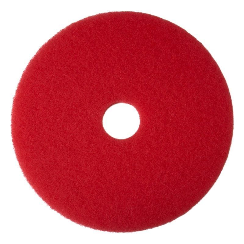 3M™ Economy Cleaning Floor Pad, Red, 432 mm, 5/Case