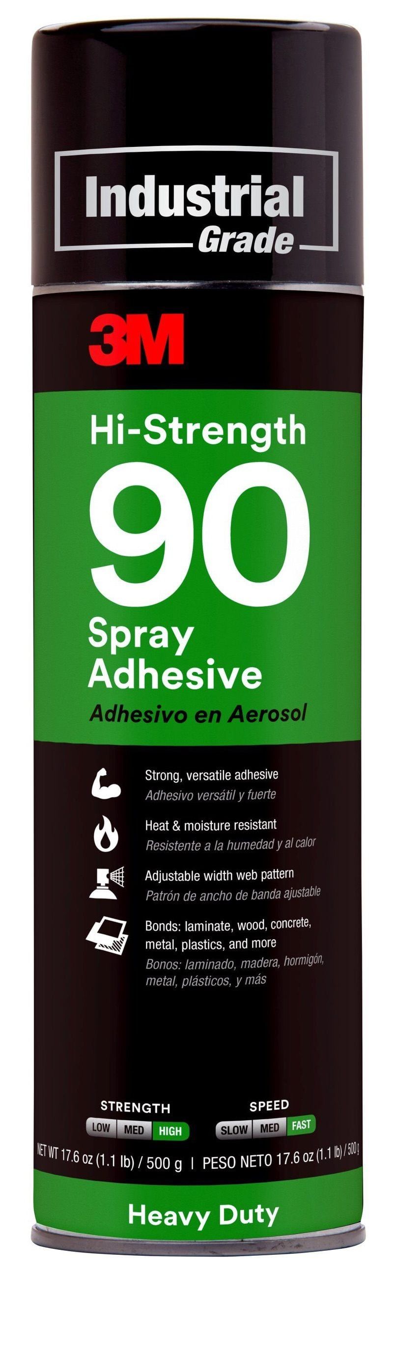 3M™ Hi-Strength 90 Spray Adhesive, Transparent, 500 ml
