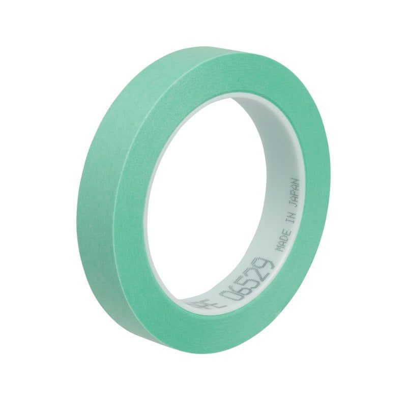 3M™ Precision Masking Tape, Green, 19.05 mm x 55 m, 06529