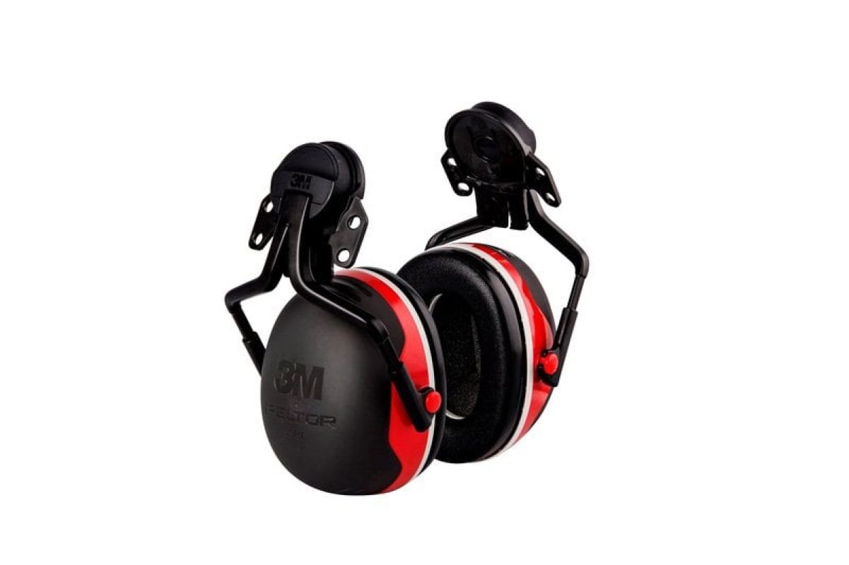 3M™ PELTOR™ Earmuffs, 32 dB, Red, Helmet Mounted, X3P5