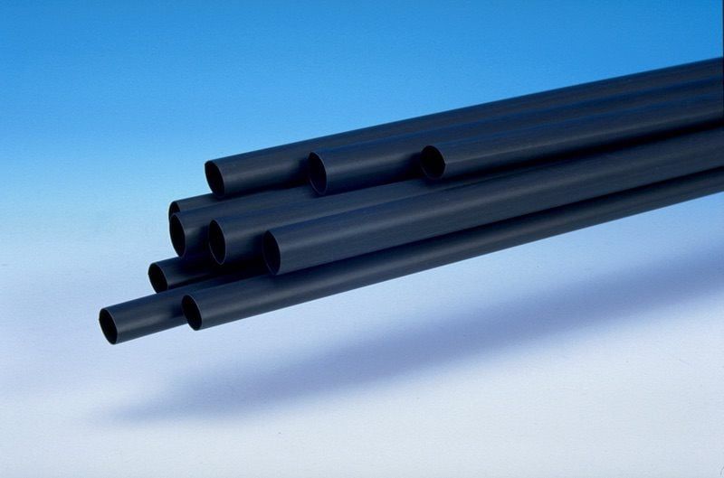 3M™ SFTW-202A Heat Shrink Tubing, Polyolefin, Black, 9.5/4.8 mm, 50 m Roll