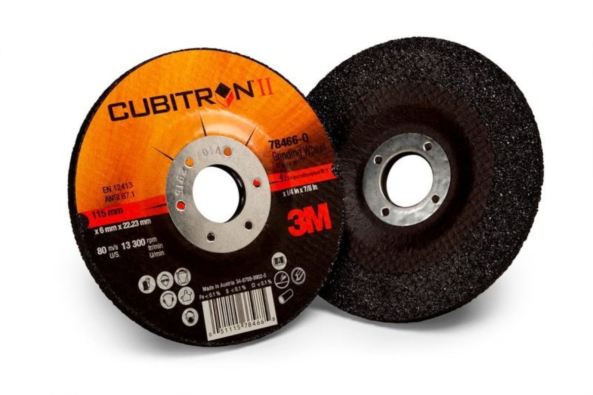 3M™ Cubitron™ II Depressed Center Grinding Wheel, T27, 125 mm x 7 mm x 22.2 mm