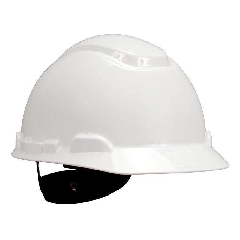 3M™ Hard Hat, Ratchet, Non vented, Dielectric 440V, Plastic Sweatband, White, H701N-VI, 20 ea/Case