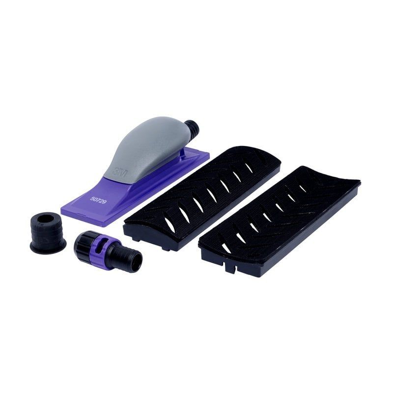 3M™ Hookit™ Purple+ Curved Adapter Set Multihole, 70 x 198 mm, 50729