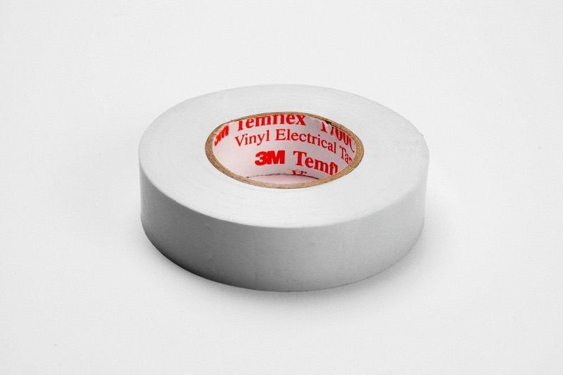 3M™ Temflex Vinyl Electrical Tape 1300, White, 19 mm x 20 m
