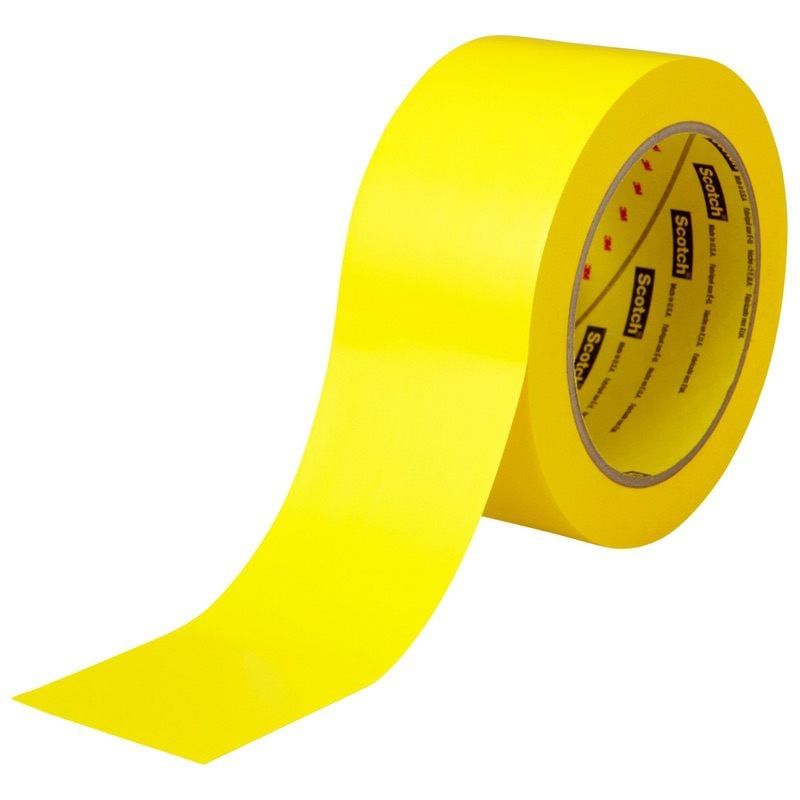 3M™ Lane and Safety Marking Tape 471F, Yellow, 50 mm x 33 m, 0.14 mm