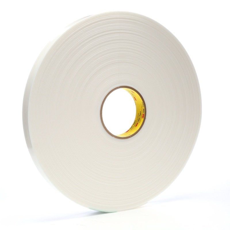 3M™ Acrylic Foam Tape 4222, White, 0.8 mm, 500 mm x 66 m