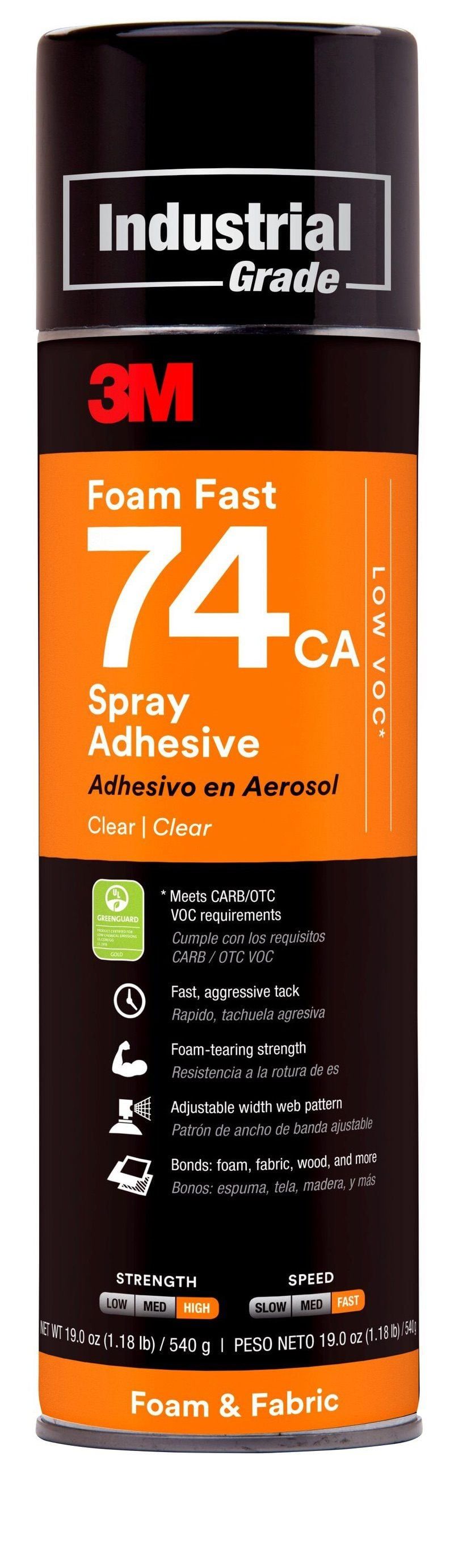 3M™ Foam Fast 74 Spray Adhesive, Orange, 500 ml