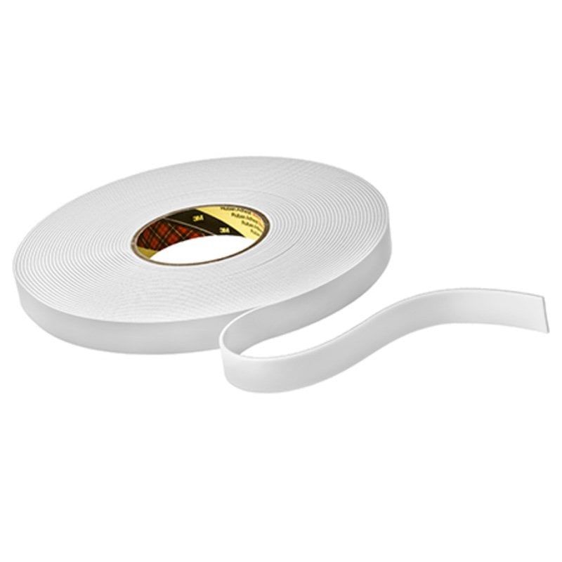 3M™ Double Coated Foam Tape 9515W, White, 19 mm x 33 m, 1.5 mm