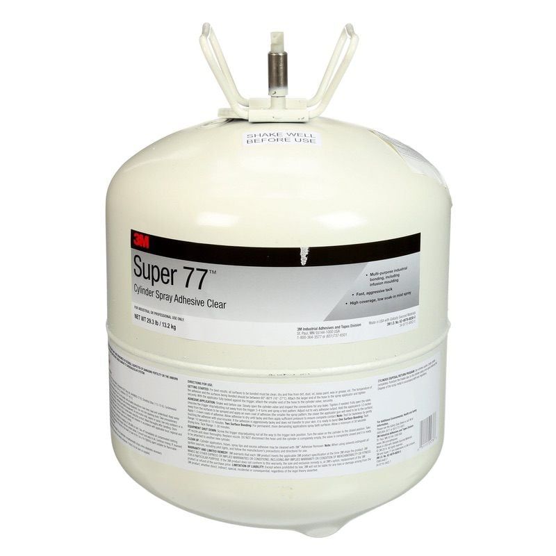 3M™ Super 77™ Spray ragasztó általános használatra, átlátszó, 20 L