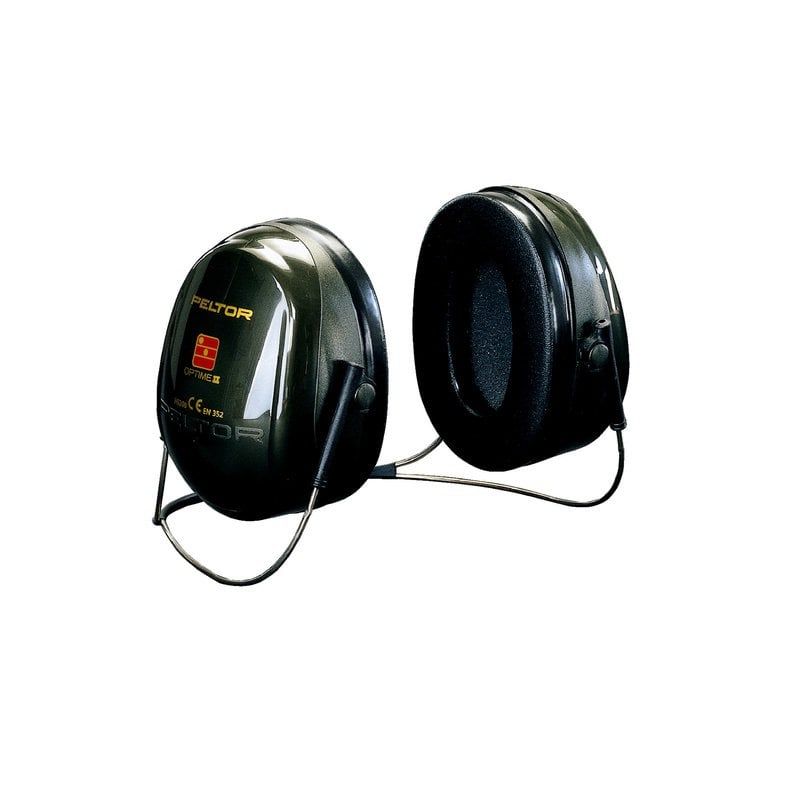 3M™ PELTOR™ Optime™ II Earmuffs, 31 dB, Green, Neckband, H520B-408-GQ