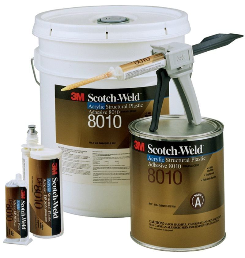 3M™ Scotch-Weld™ Low Odour Acrylic Adhesive DP8010, Blue, 45 ml