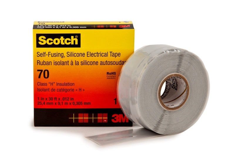 Scotch™ Self-Fusing Silicone Rubber Electrical Tape 70, 25 mm x 9 m