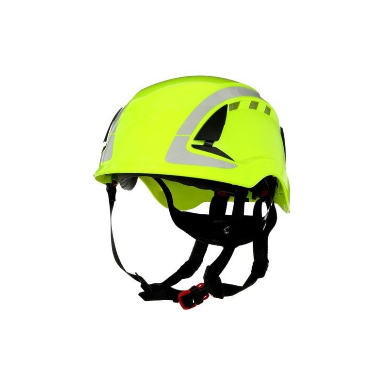 3M™ SecureFit™ X5000 Safety Helmet, Vented, Reflective, CE, Hi-Viz Green, X5014V-CE, 4 ea/Case