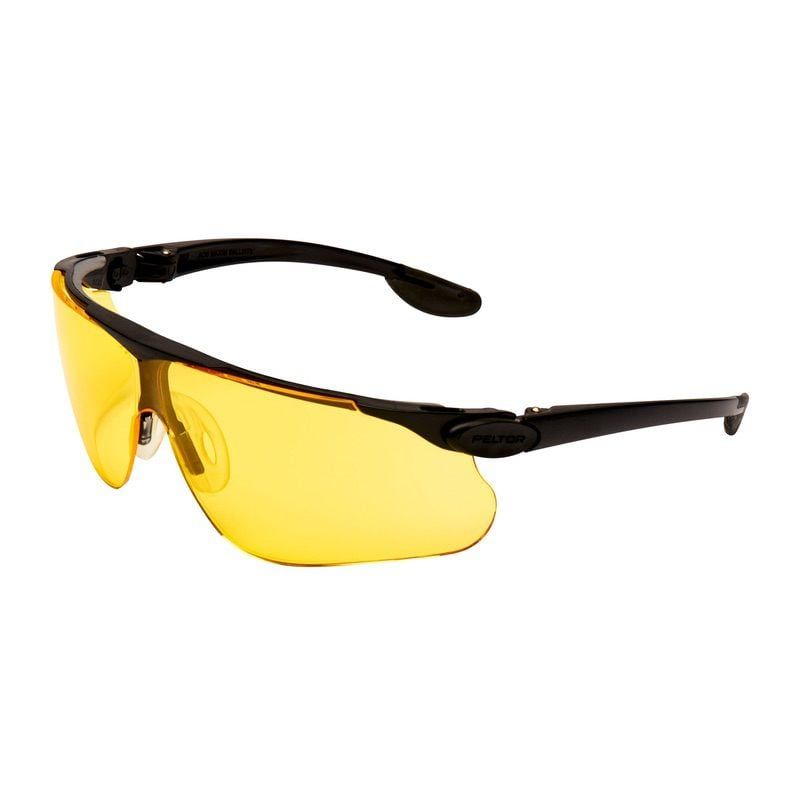 3M™ Maxim™ Ballistic Safety Glasses, Black/Grey frame, DX, Amber Lens, 13299