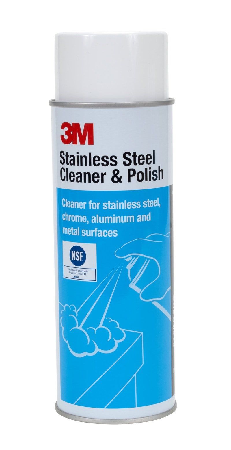 3M™ Stainless Steel Cleaner & Polish Aerosol, 600 ml, 12/Case