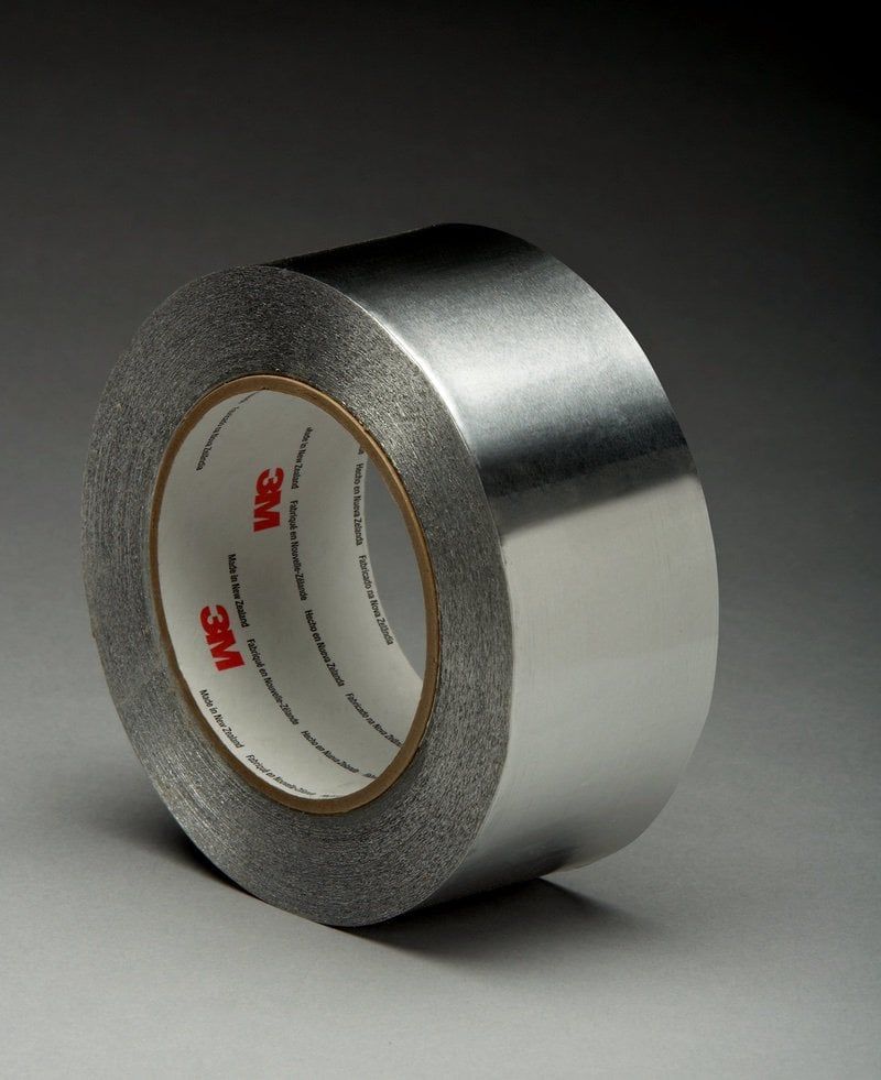 3M™ Aluminium Foil Tape 425, Silver, 38 mm x 55 m, 0.12 mm