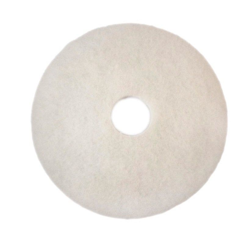 3M™ Economy Polishing Floor Pad, White, 406 mm, 5/Case