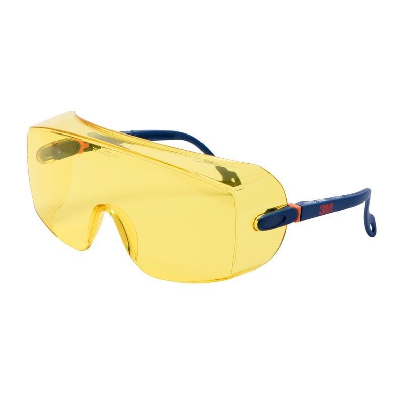 3M™ 2800-as sorozatú, látásjavító szemüveg felett hordható védőszemüveg, karcálló, borostyánszínű lencse, 2802