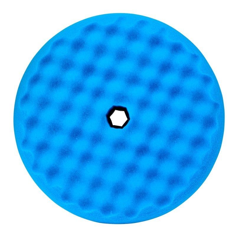 3M™ Perfect-It™ Ultrafine Polishing Pad, Quick Connect System, Blue, Convoluted, 216 mm, 50708