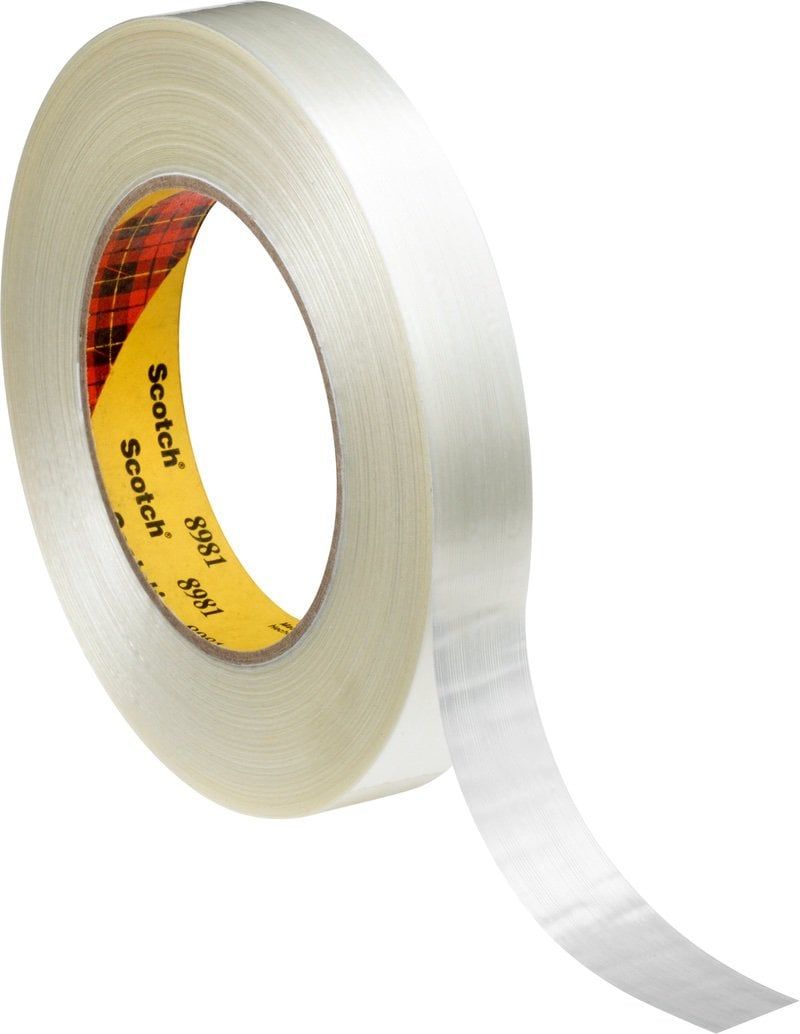 Scotch™ High Performance Filament Tape 8981, Transparent, 19 mm x 50 m,  0.17 mm