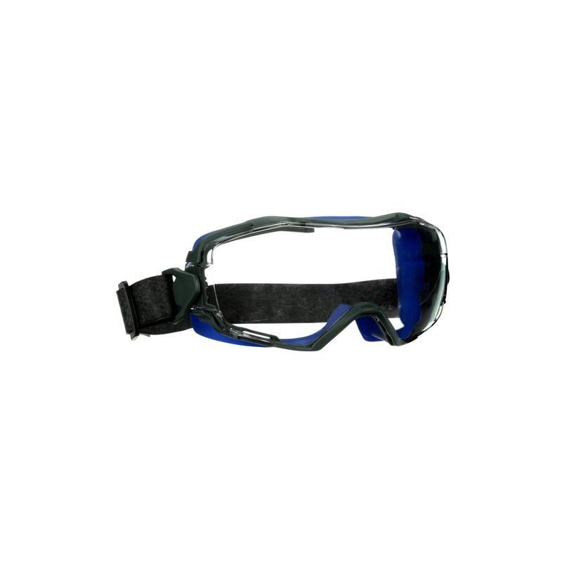 3M™ GoggleGear™ 6000 sorozatú zárt védőszemüveg, kék keret, neoprén szíj, Scotchgard™ páramentes/karcálló bevonat (K&N), víztiszta lencse, GG6001NSGAF-BLU-EU