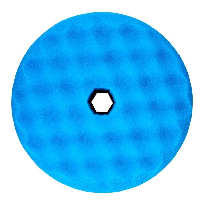 3M™ Perfect-It™ Ultrafine Polishing Pad, Quick Connect System, Blue, Convoluted, 150 mm, 50880