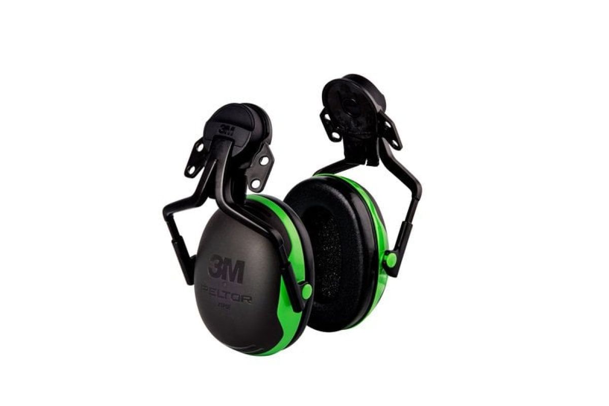 3M™ PELTOR™ Earmuffs, 26 dB, Green, Helmet Mounted, X1P5E