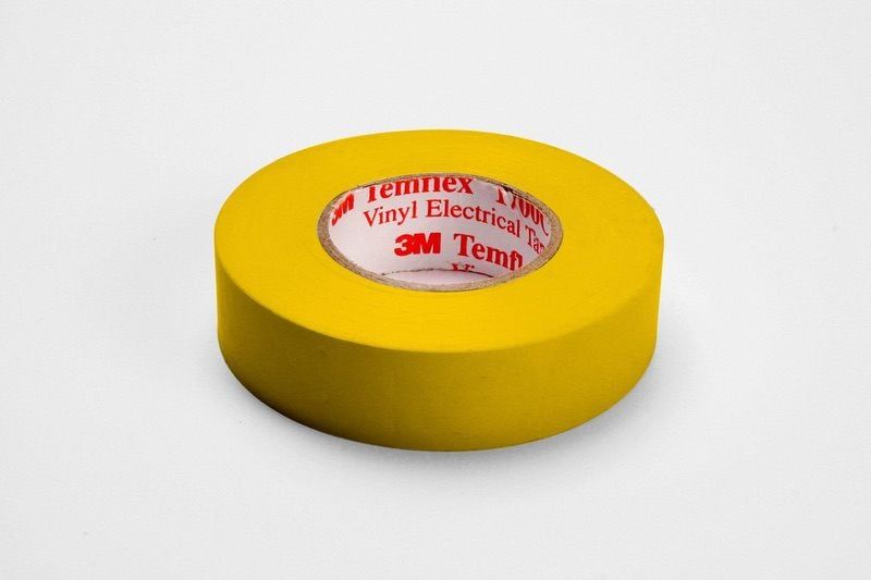 3M™ Temflex Vinyl Electrical Tape 1300, Yellow, 19 mm x 20 m