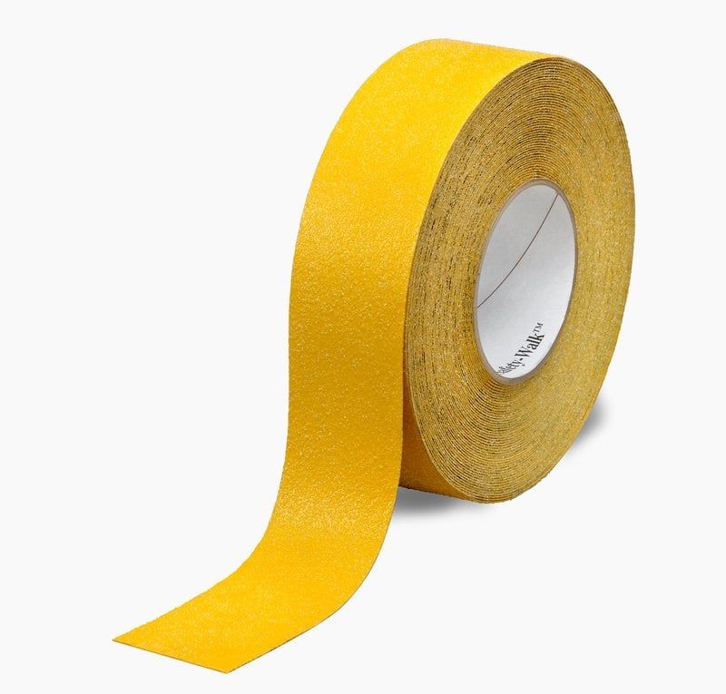 3M™ Safety-Walk™ Slip Resistant Conformable Tape 500 Series, Yellow, 51 m x 18.3 m, 2/Case