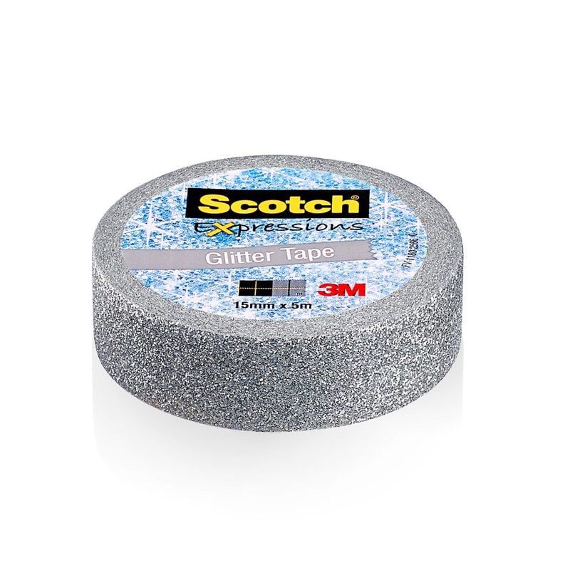 Scotch™  Expressions Tape Refill Glitter Silver 15x5 C514-SIL WE