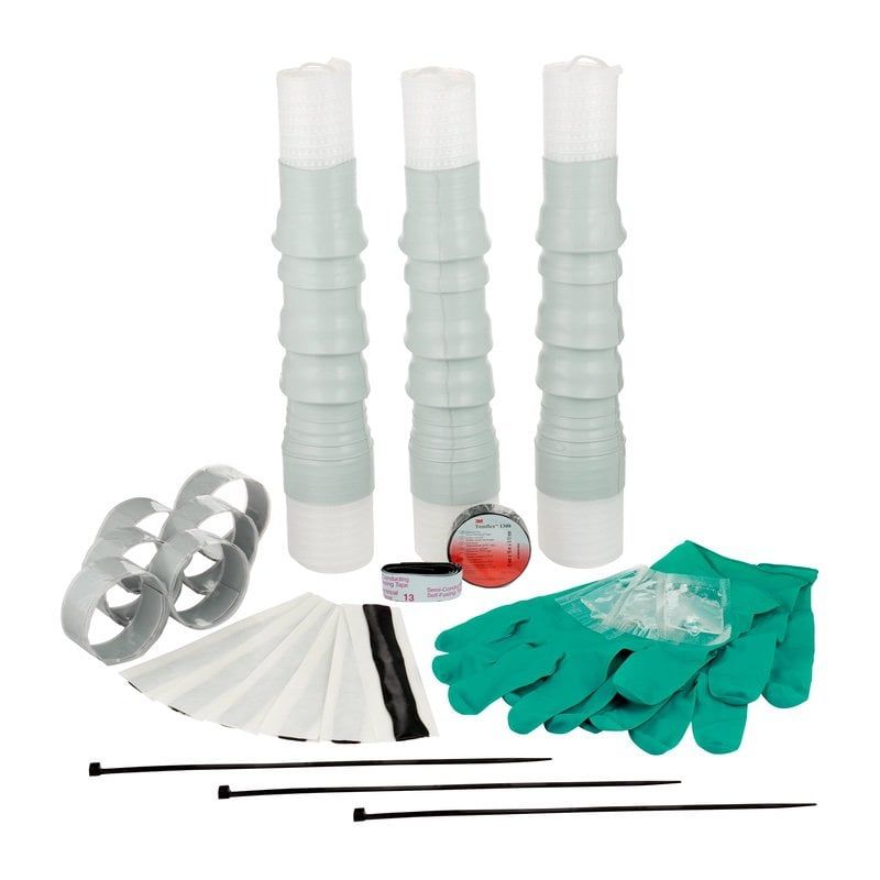 3M™ Cold Shrink QT-II Termination Kit 93-EB 63-1, Pack of 3 phases
