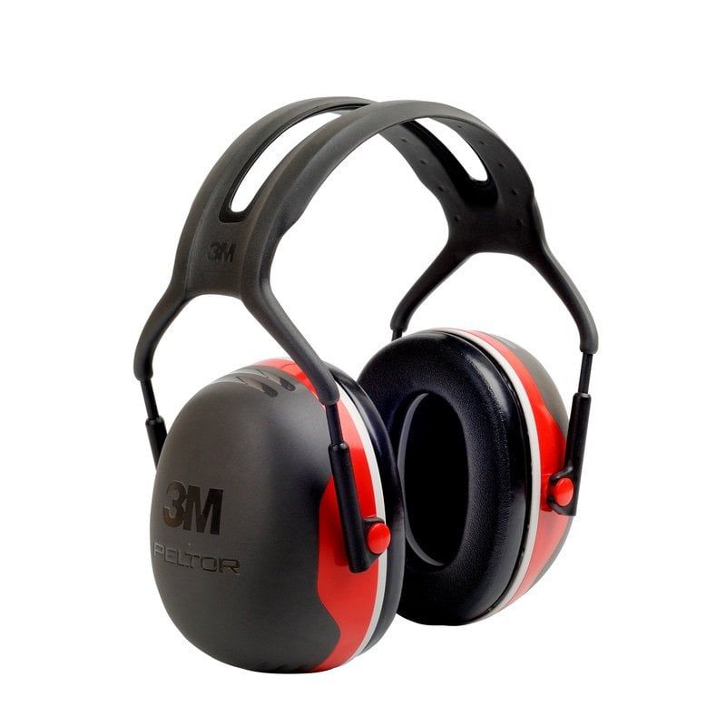 3M™ PELTOR™ Earmuffs, 33 dB, Red, Headband, X3A