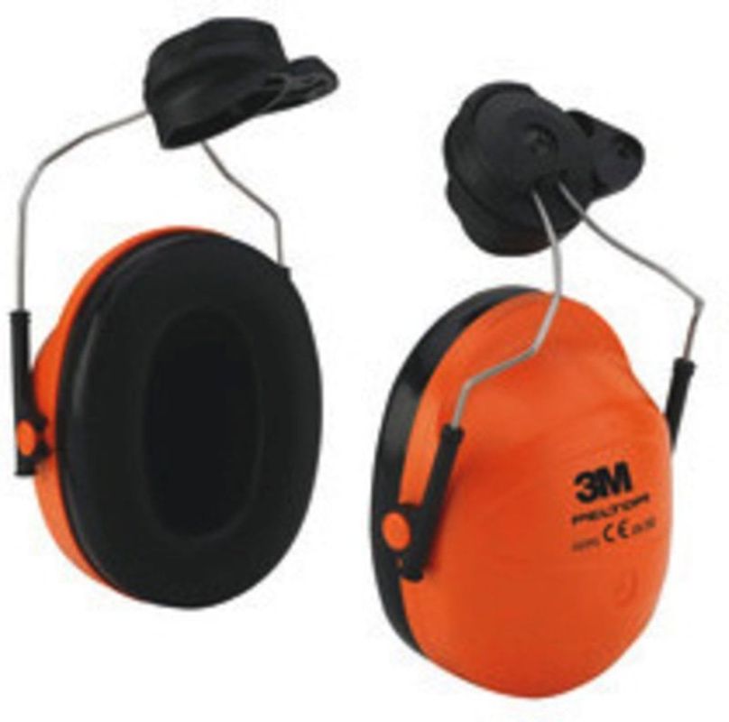 3M™ PELTOR™ H31 Series Ear Muffs for Versaflo™ M-Series Helmets, 28 dB, Orange, Helmet Mounted, H31P3AF