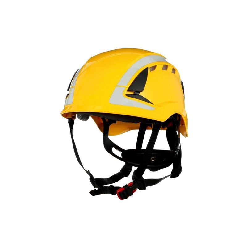 3M™ SecureFit™ X5000 Safety Helmet, Vented, Reflective, CE, Yellow, X5002V-CE, 4 ea/Case