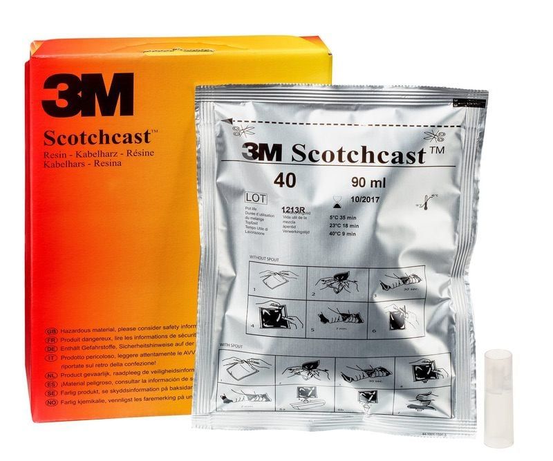3M™ Scotchcast™ SC 40 műgyantatasak, A méret, 90 ml.