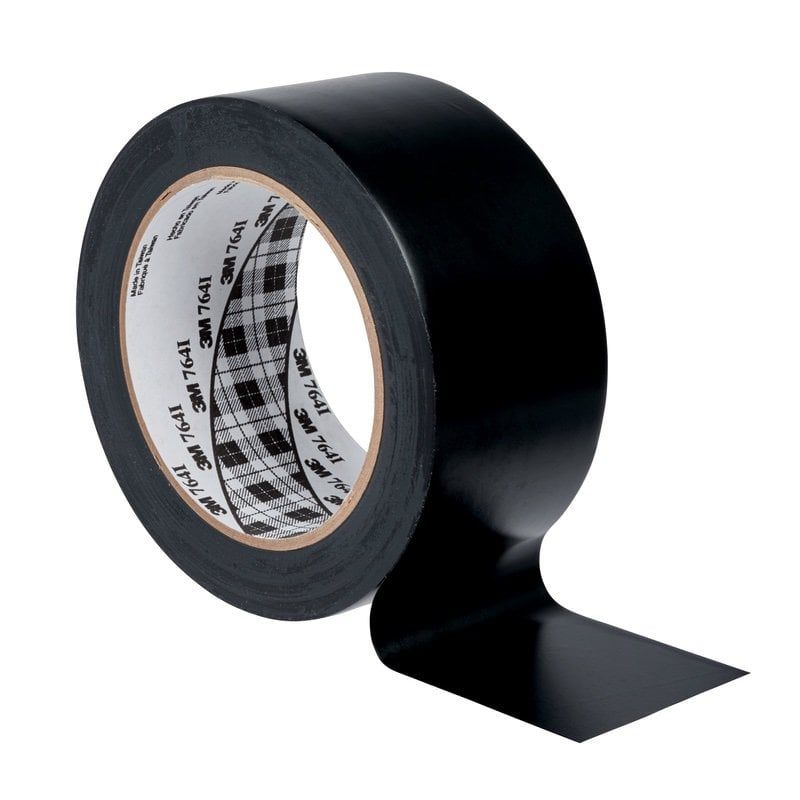 3M™ General Purpose Vinyl Tape 764i, Black, 50 mm x 33 m, 0.13 mm